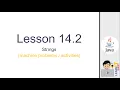 Java Lesson 14 2 - Strings Machine Problems
