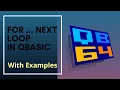 FOR NEXT Loop in qbasic recorded class day 2