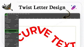 How to curve text in GIMP Creative Flow Design