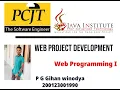 Web project task 08 1st Year JAVA Institute