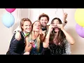 Friends enjoying in party photo booth Stock Footage - Envato elements