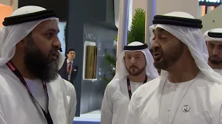 Sheikh Mohammed Bin Zayed Al Nahyan UAE President Visit IDEX And NAVDEX Defence Exhibition 