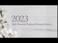 2023 Body Donation Program Memorial Service