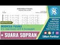 Lagu Lagu Indonesia Tanah Air Beta Not Angka Lagu Nasional suara SOPRAN untuk Latihan