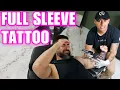 FULL SLEEVE TATTOO - 40 hours later