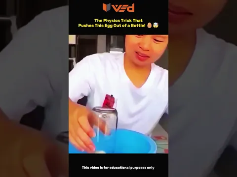 How Does Physics Push an Egg Out of a Bottle? 🤯🥚 #shorts