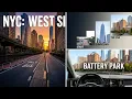 USA NYC Driving Tour Manhattan West Side Highway World Trade Center Battery Park City