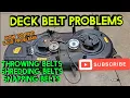 All Mower Deck Belt Issues Solved Deck belt breaking or jumping off