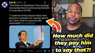The Father of The Playstation AGREES with Sony KILLING PHYSICAL GAMES!