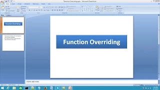 Java Programming in Urdu Hindi Part 29 Function Overriding