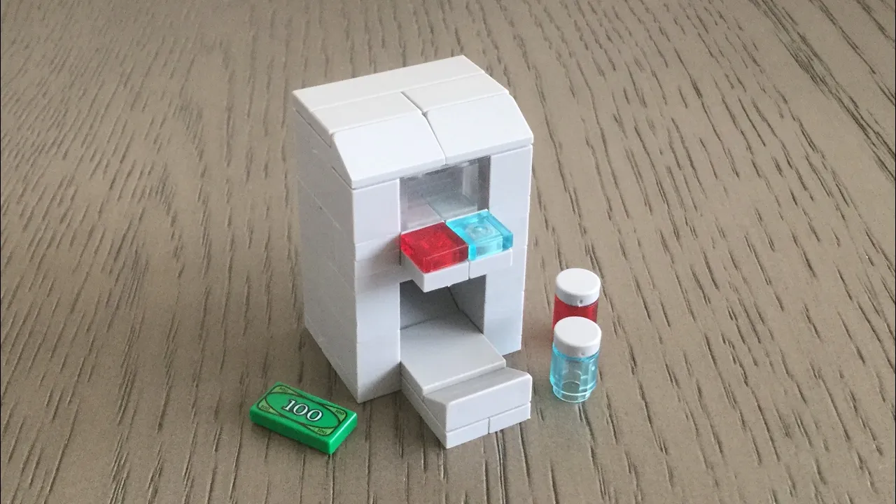 How to build a working Lego Soda Vending Machine. 