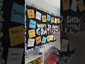 Thanksgiving bulletin board with ways to show gratitude