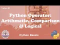 Master Python Operators Arithmetic Comparison Logical