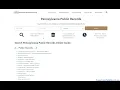 Pennsylvania Public Records Search Criminal Divorce Marriage Arrest and Court Records Online