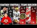 MY FANTASY FOOTBALL DRAFT BUILT MY TEAM FANTASY FOOTBALL TEAM BUILDER MADDEN 23 ULTIMATE TEAM