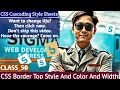 CSS Border-Top Shorthand Explained Style Width Color Hindi Tutorial