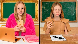 Nastya e a escola Ricos vs. Pobres