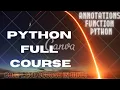 Python Full Course 75 Function Annotations Python