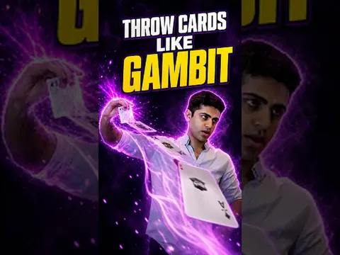 Gambit never folds!!! How to throw playing cards.