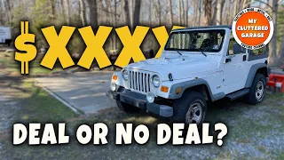 How much is too much 2000 Jeep Wrangler - MCG Video #201