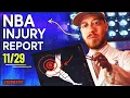 NBA DFS Injury Report for Tuesday DraftKings FanDuel