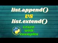 Python List Understanding Append vs Extend Methods Python list manipulation