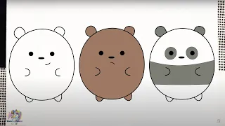 اسهل طريقة لرسم الدببه الثلاثه رسم الاصدقاء الدببه الثلاثه 
