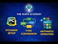 Python Pycharm Set up Type Conversion Arithmetic Operators