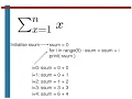 How to write a Python program to calculate a summation