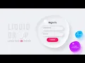 Liquid Drop Login Page using Html CSS Water Drop Effects