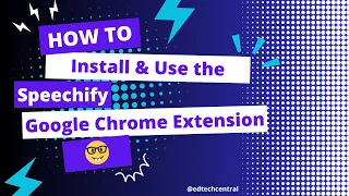HOW TO Install Use the Speechify Google Chrome Extension