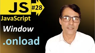 Window onload event in JavaScript JavaScript basic lesson - 28 JavaScript for beginners