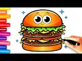 HAMBURGER Coloring Page You NEED to Print RIGHT NOW