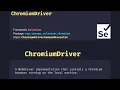 org openqa selenium chromium ChromiumDriver with example
