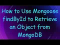 How to Use Mongoose findById to Retrieve an Object from MongoDB