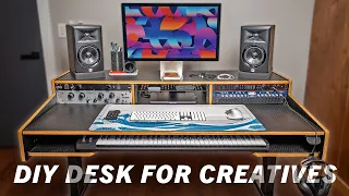 One Sheet Of Plywood DIY Standing Desk for Creatives