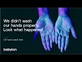 Why and How to Wash Hands Properly UV Experiment