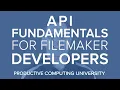 API Fundamentals for FileMaker Developers Course Overview
