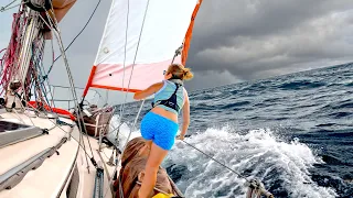 Leaving the Marquesas for Rough Seas on our Sail to the Tuamotus  🌊 (Calico Skies Sailing, Ep 235)
