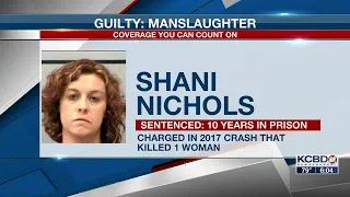 Shani Nichols sentenced to 10 years for manslaughter after deadly crash