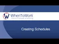 Creating Schedules