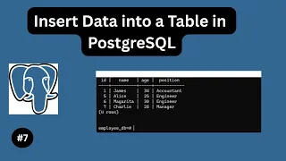 How to insert data into table in postgresql - PostgreSQL Tutorial
