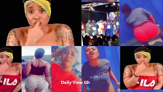 ama broni young lady falls to her death after removing pant to twerk on stage hot video