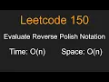 Evaluate Reverse Polish Notation - Leetcode 150