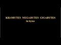 Easily convert any KB MB or GB to Bytes
