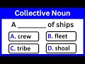 Collective Noun Quiz and Test-1 Collective nouns questions with answers English Grammar