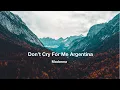 Don't Cry For Me Argentina ( Lyrics )阿根廷別為我哭泣 (中英字幕)  Madonna 麥當娜