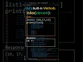 how to get index of an item in a list index method pythink1 for beginners