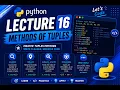 Python Tutorial for Beginners Lecture 16 Methods of Tuples