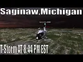 Real Time T-Storm Saginaw Michigan In Microsoft Flight Sim 2021